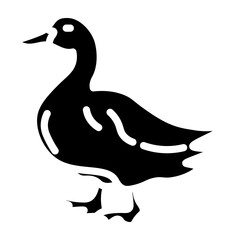 Duck Vector Glyph Icon Design