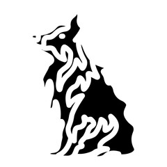 Border Collie Vector Glyph Icon Design