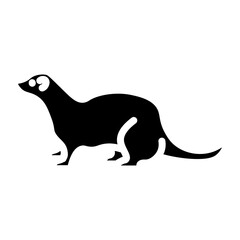Ferret Vector Glyph Icon Design