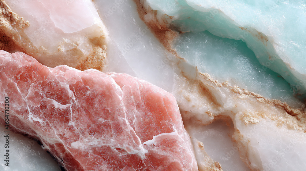 Poster translucent marble texture with soft colors and patterns