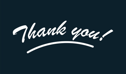 Obraz premium Thank you card, text or lettering vector.