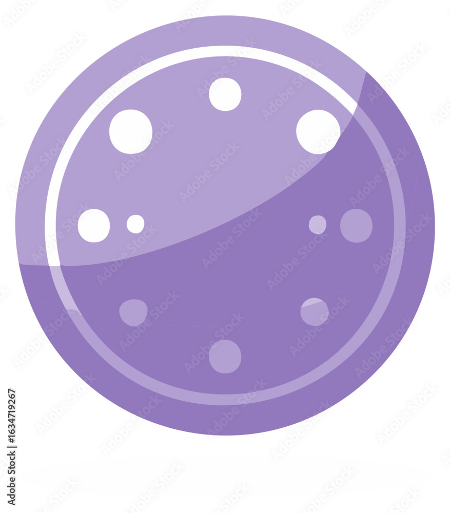 Aufkleber abstract purple circle with varying sizes and transparency for modern design elements and creative b