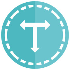 Obraz premium Directional arrows indicating multiple pathways and choices within a circular interface
