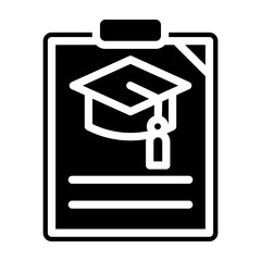 Study Protocol Vector Glyph Icon Design