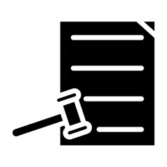 Trial Master File Vector Glyph Icon Design