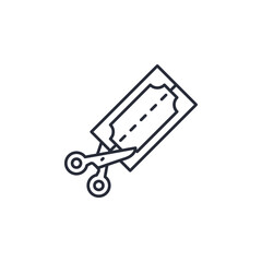 expences icon. linear style sign for mobile concept and web design. Vector icon. Symbol, logo illustration. Vector graphics