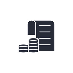 fees icon. linear style sign for mobile concept and web design. Vector icon. Symbol, logo illustration. Vector graphics