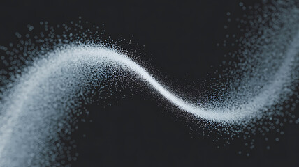 Abstract swirling particles of light against a dark background.
