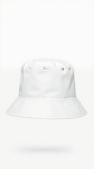 Fototapeta premium White Rain Bucket Hat