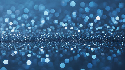 Abstract blue glitter bokeh background.

