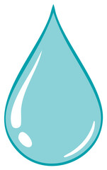 Isolated Water Drop Icon Illustration Symbolic Graphic Design Element