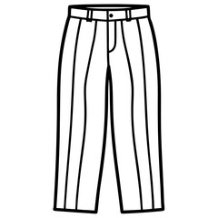 Straight-Leg Pants Vector