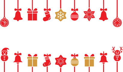 Christmas Holiday Decorative Elements Vector Set