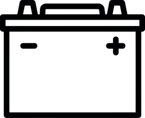 Car battery icon automotive power source