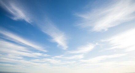 Obraz premium Beautiful blue sky with white clouds on a sunny day in summer