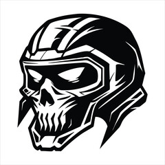 Futuristic Skull Helmet Design