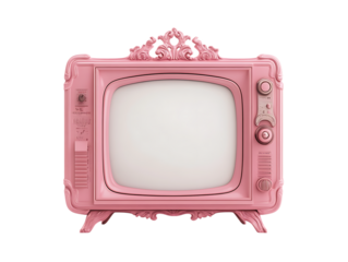 retro pink tv frame