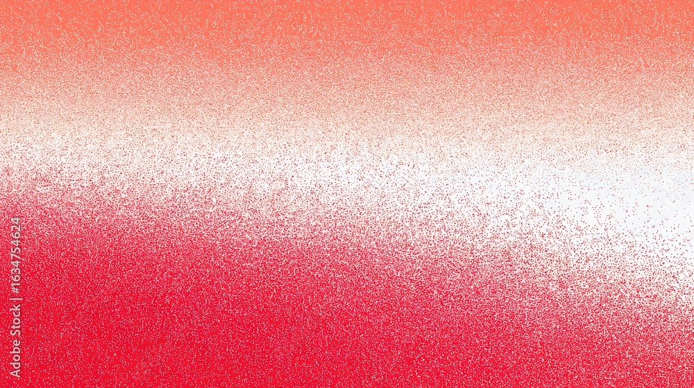 Aufkleber a gradient of red and white with a grainy texture fading from dark red to light peach color tone
