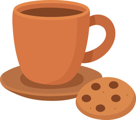 Coffee Cup with Cookie