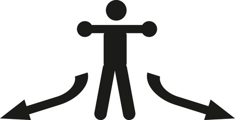 Interconnected Zigzag Arrows Vector Icon Set Direction Flow, Path, and Process Symbols
