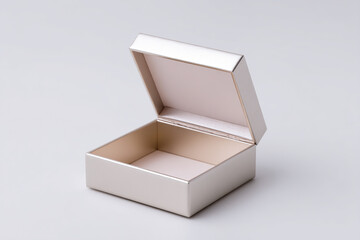 Elegant empty box awaits its contents, offering a stylish storage solution. The open lid hints at potential treasures and keepsakes within.