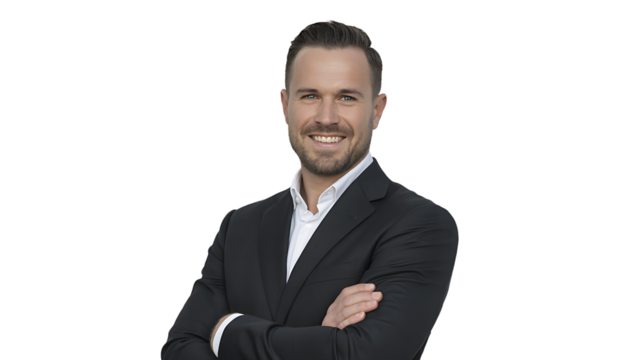 portrait of a young businessman - Powered by Adobe