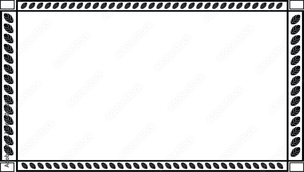 Poster vector page border design for project. vector vintage style page border