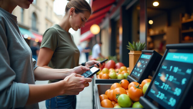 Digital Currency Transactions in a Smart City Marketplace - Powered by Adobe