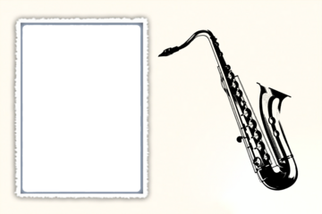 silhouette saxophone trumpet wind musical instrument jazz orchestra play music black vector image