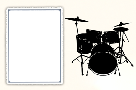 silhouette drums percussion musical instrument orchestra jazz rock play music vector image black music
