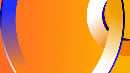Blue white arches fading over orange gradient background