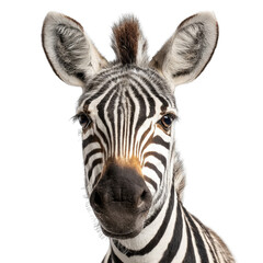 Close-up Zebra Portrait, Studio Shot, Wildlife, Black Background, African Animal, Conservation Poster