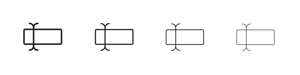 Rename icons in black simple line elements.