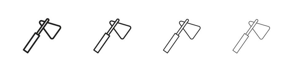reflex hammer icons in black simple line elements.
