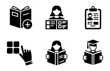 Education and Learning Icon Set. Education and Learning Icon vector illustration.