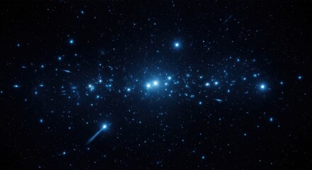 Enigmatic celestial panorama showcasing the captivating beauty of a starlit nebula