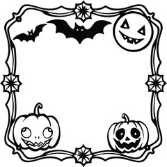 Halloween fun frame
