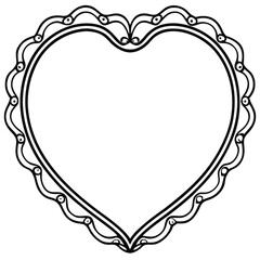 love heart frame
