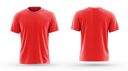 Eye-catching soft mat maroon t-shirt mock-up template. 3D t-shirt mock-up design includes visible structure. Ideal for personal or commercial clothing use