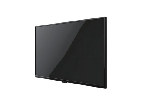 Smart tv angle view with shadow - Powered by Adobe