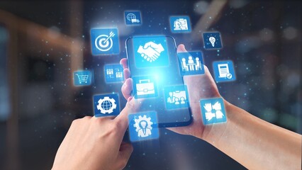 B2B strategy and technology transforming business-to-business operations, optimizing communication,...