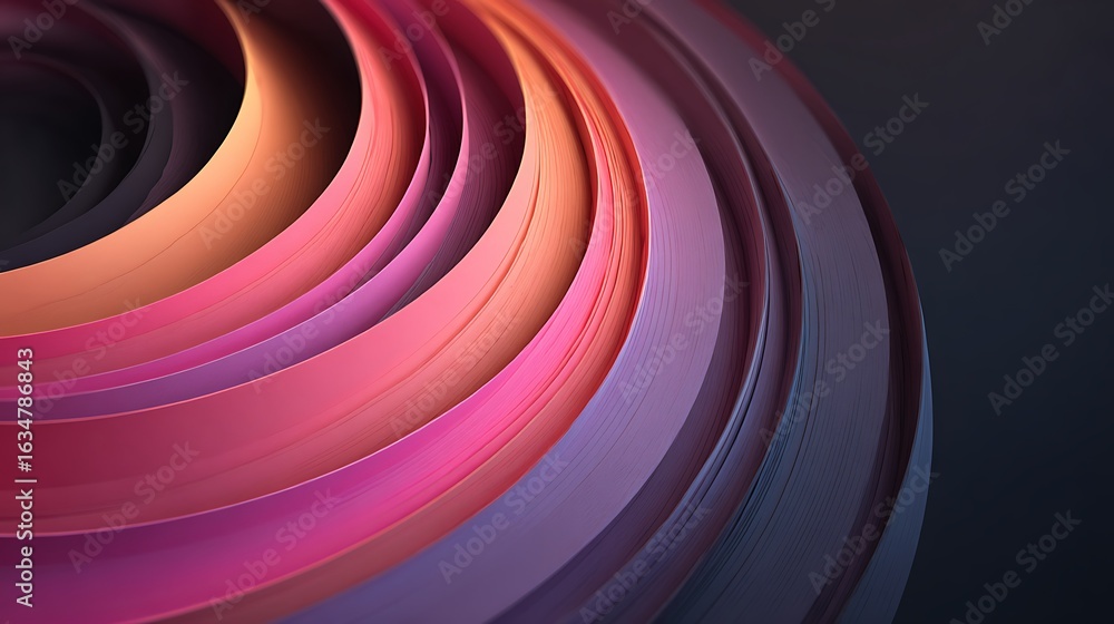 Poster vibrant abstract swirl: a captivating visual for design projects