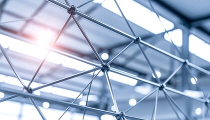 Abstract metal grid structure