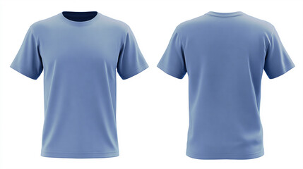 Smart black t-shirt mock-up template in 3D t-shirt mock-up angle mode. Front and back side. Tidy hem, deep color finish, wrinkle-free layout