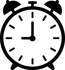 Retro alarm clock icon