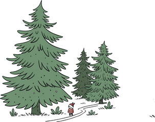 Elegant Golden Christmas Tree on Dark Background.