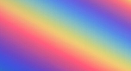Vibrant rainbow gradient background creates an optimistic and cheerful atmosphere for any project