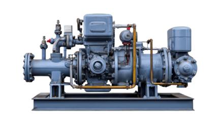 Horizontal pumping machine background isolated on a Transparent background, PNG file.