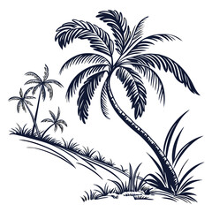 Fototapeta premium tropical palm trees