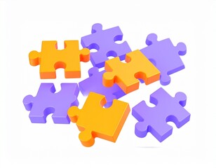 Colorful puzzle pieces lie scattered, symbolizing challenges, solutions, and the power of teamwork.
